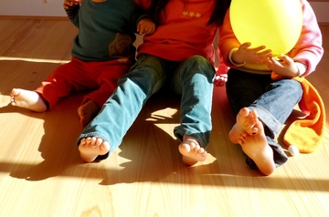 「素足で感じる無垢のぬくもり体感会」(2月やまもり市）