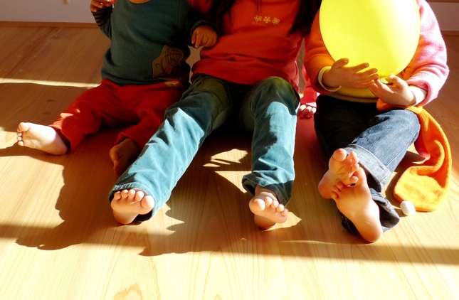 「素足で感じる無垢のぬくもり体感会」(2月やまもり市）